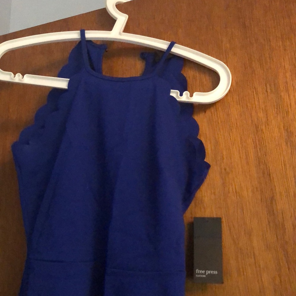 Blue mini dress